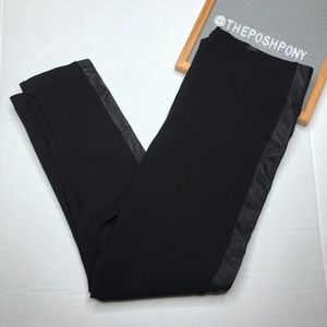 J. Crew Leather Trim Back Zip Pixie Pants